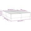 vidaXL Sommier &agrave; lattes de lit avec matelas Cr&egrave;me 140x200 cm Tissu