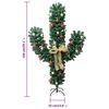 vidaXL Cactus de No&euml;l avec support et LED Vert 150 cm PVC
