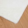 vidaXL Tapis en Fourrure Synth&eacute;tique de Lapin Olite Blanc 240 x 240 cm