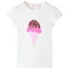 T-shirt enfants &eacute;cru 128