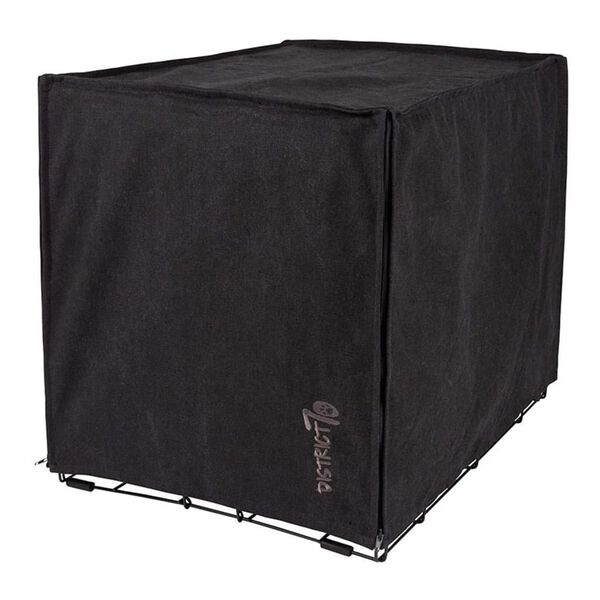 DISTRICT70 Couverture de cage pour chien Gris fonc&eacute; S