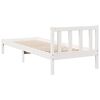 vidaXL Cadre de lit extra long sans matelas 80x210 cm bois massif pin