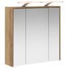 vidaXL Armoire Miroir de Salle de Bain Ch&ecirc;ne artisan
