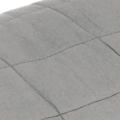 vidaXL Couverture lestée Gris 135x200 cm 10 kg Tissu
