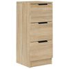 vidaXL Buffet Ch&ecirc;ne sonoma 30x30x70 cm Bois d'ing&eacute;nierie