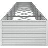 vidaXL Lit sur&eacute;lev&eacute; de jardin 480x80x45 cm Acier galvanis&eacute; Argent&eacute;