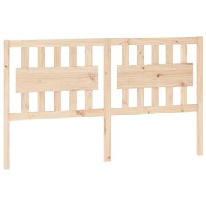 vidaXL T&ecirc;te de lit 165,5x4x100 cm Bois massif de pin