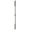 vidaXL T&ecirc;te de lit murale Marron miel 127,5x3x110cm Bois massif de pin
