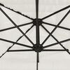 vidaXL Parasol de jardin avec m&acirc;t en acier blanc 288x288x225 cm