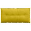 vidaXL Coussin de Dos Jaune 100 x 50 cm Tissu en velours c&ocirc;tel&eacute;