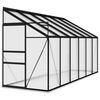 vidaXL Serre Anthracite Aluminium 7,77 m&sup3;