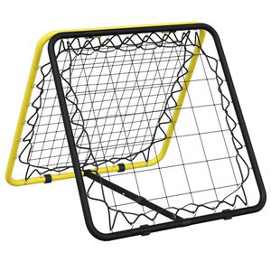 vidaXL Filet de rebond de football double face r&eacute;glable jaune et noir