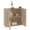 vidaXL Buffet Ch&ecirc;ne sonoma 80x33x70 cm Bois d'ing&eacute;nierie