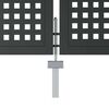 vidaXL Portail de jardin Anthracite 300x100 cm Acier