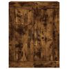 vidaXL Armoires murales 2 pcs ch&ecirc;ne fum&eacute; bois d'ing&eacute;nierie