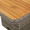 vidaXL Ensemble &agrave; manger de jardin et coussins 2 pcs gris rotin