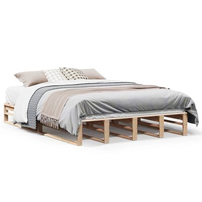 vidaXL Cadre de lit sans matelas 140x190 cm bois de pin massif