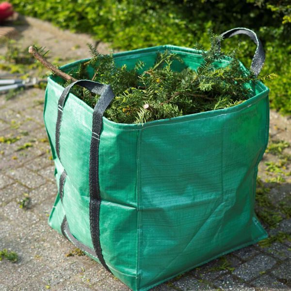 Nature Sac &agrave; d&eacute;chets de jardin carr&eacute; Vert 148 L