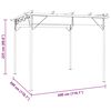 vidaXL Pergola avec toit rétractable anthracite 3x3 m acier 180 g/m²