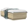 vidaXL Cadre de lit sans matelas ch&ecirc;ne sonoma 90x190 cm