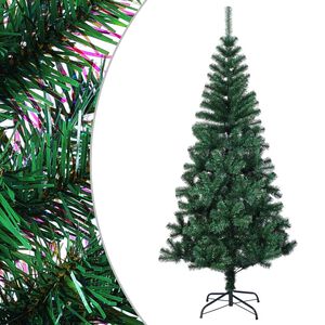 vidaXL Sapin de No&euml;l artificiel pointes iridescentes Vert 240 cm PVC