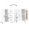 vidaXL Buffet blanc 69,5x34x90 cm bois d'ing&eacute;nierie