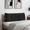 vidaXL Coussin de Dos Noir 120 x 24 x 50 cm Velours