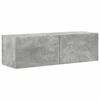 vidaXL Meuble TV mural 98 x 31 x 29,5 cm B&eacute;ton Bois d'ing&eacute;nierie