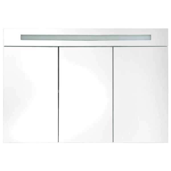 vidaXL Armoire de salle de bain &agrave; miroir LED 88x13x62 cm