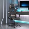 vidaXL Chaise de jeu Noir et taupe Tissu