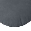 vidaXL Coussins de si&egrave;ge 2 pcs Gris fonc&eacute; &Oslash; 40 x 13 cm Velours