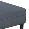 vidaXL Canap&eacute; avec coussin 3 pcs Gris fonc&eacute; Velours