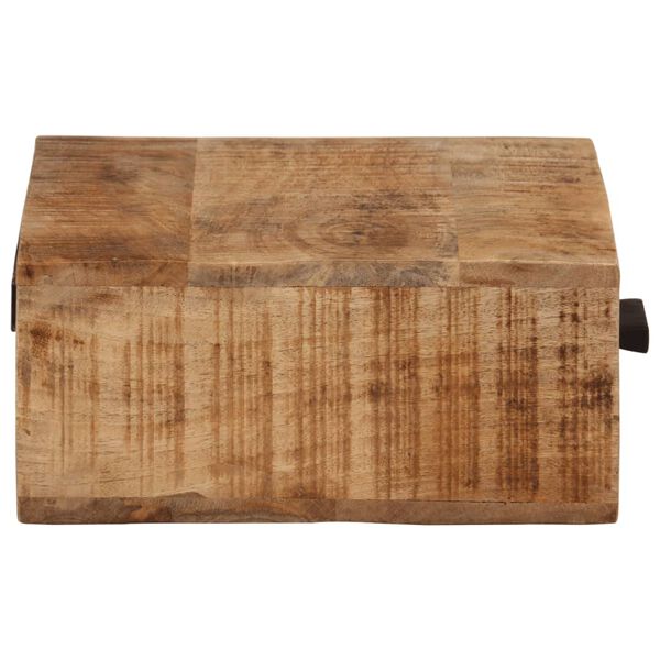 vidaXL Table de chevet murale 40x30x13,5 cm bois de manguier massif
