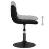 vidaXL Chaises pivotantes &agrave; manger lot de 2 noir velours