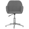 vidaXL Chaise pivotante de bureau Gris clair Tissu