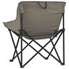 vidaXL Chaise de camping avec poche pliable lot de 2 gris