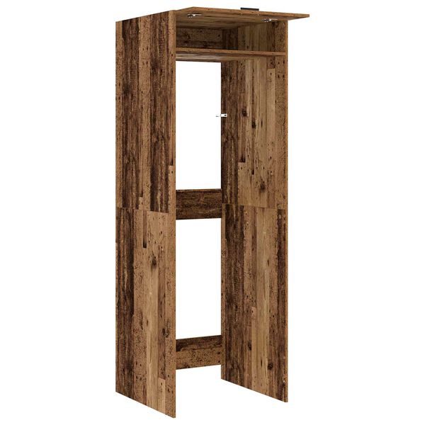 vidaXL Armoire pour machine &agrave; laver Bois ancien 67,5 x 68 x 200 cm