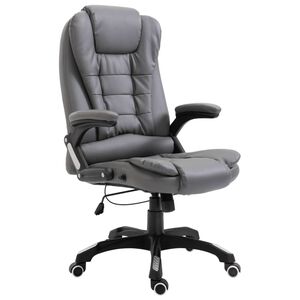 vidaXL Chaise de bureau Anthracite Similicuir