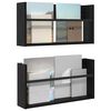 vidaXL &Eacute;tag&egrave;re &agrave; magazines 2 pcs Ch&ecirc;ne noir 60 x 12 x 30 cm