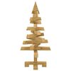 vidaXL Arbres de Noël avec support Marron 60 cm Bois massif en pin