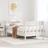 vidaXL Cadre de lit sans matelas blanc 90x200 cm bois de pin massif