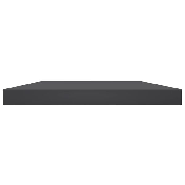 vidaXL Panneaux de biblioth&egrave;que 4 pcs Gris 60x10x1,5 cm Agglom&eacute;r&eacute;