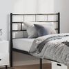 vidaXL T&ecirc;te de lit de remplacement m&eacute;tal noir 100 cm