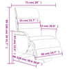 vidaXL Fauteuil inclinable avec repose-pieds noir similicuir