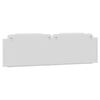 vidaXL Coussin de t&ecirc;te de lit Viana blanc 180 cm similicuir