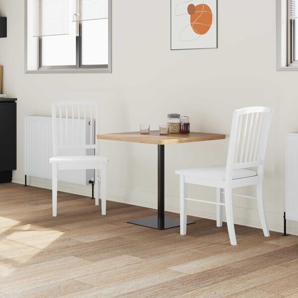 vidaXL Chaises de salle &agrave; manger 2 pcs Blanc 50 x 52,5 x 91 cm