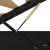 vidaXL Cadre de lit ottoman avec stockage Ch&ecirc;ne Noir 203 x 100 x 25 cm