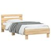 vidaXL Cadre de lit sans matelas avec t&ecirc;te de lit 75x190 cm