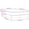 vidaXL Sommier &agrave; lattes de lit avec matelas Gris fonc&eacute; 120x200cm Tissu
