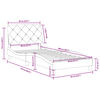 vidaXL Cadre de lit sans matelas rose 80x200 cm velours